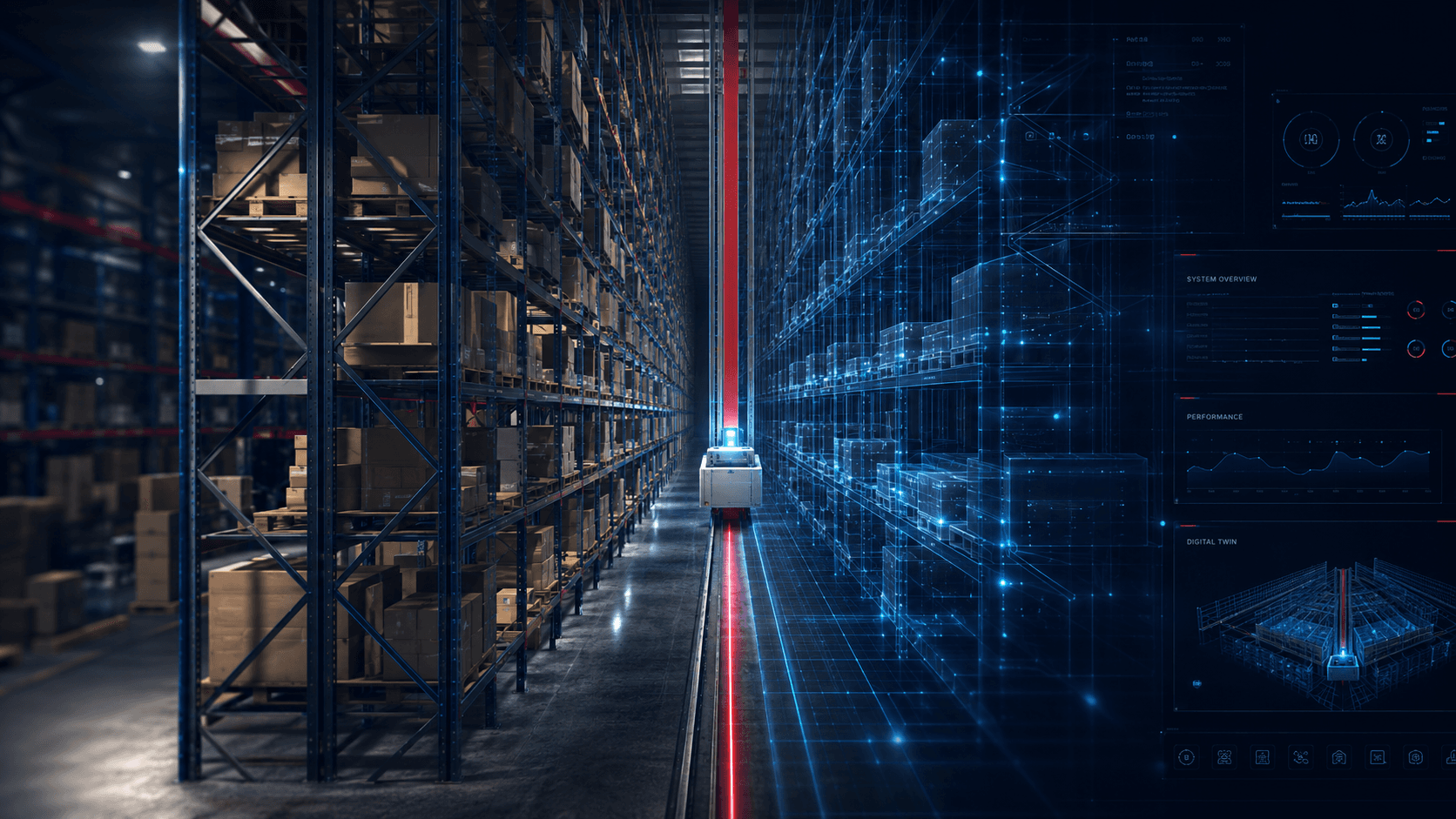 A digital twin for automated warehouses: the numbers before the investment