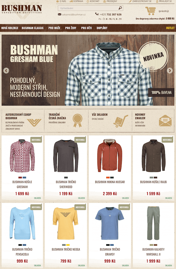Full-scale development & marketing for Bushman