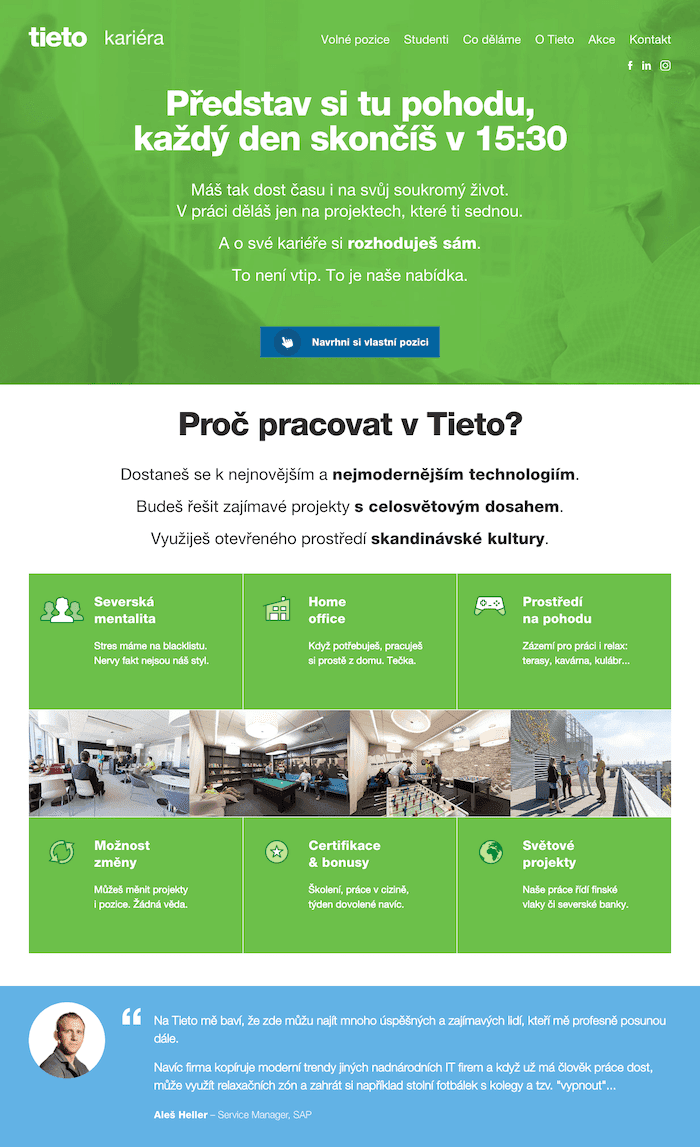 A custom job portal for TietoEVRY