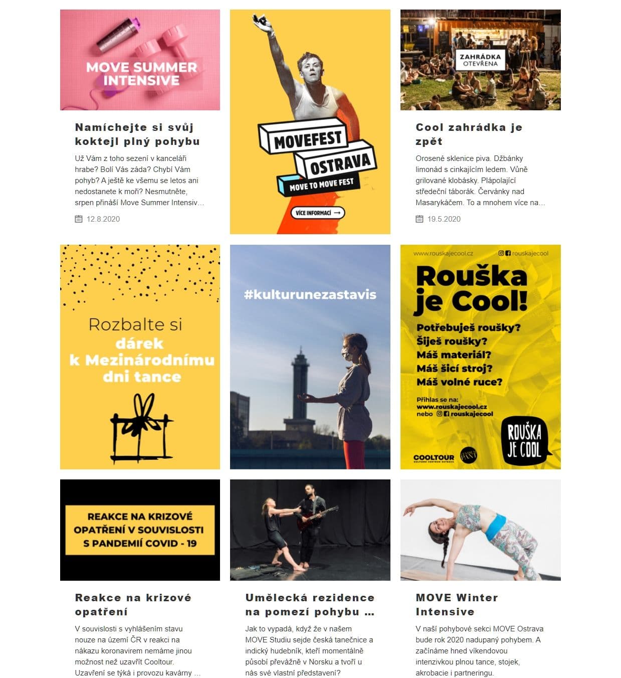 Website for Cultural Center Cooltour